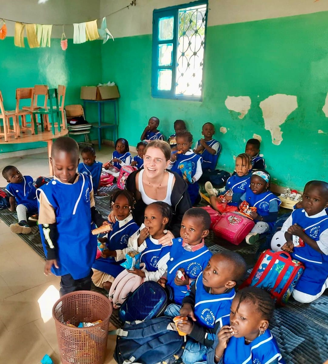Johanna, Freiwillige im Kindergarten